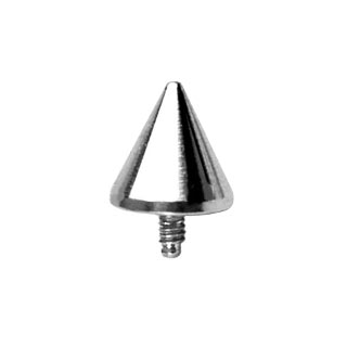 Titanium Spike Top for Threaded Dermal Anchors 14 & 16 Gauge