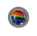 Surgical Steel Rainbow Pride Logo Replacement Bead - 5mm 6mm