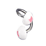 Surgical Steel 14 Gauge Twister Belly Ring with UV Replacement Beads