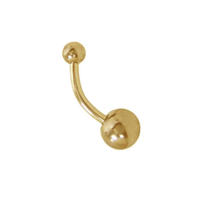 14K Gold Plated Surgical Steel 14 Gauge Belly Button Ring