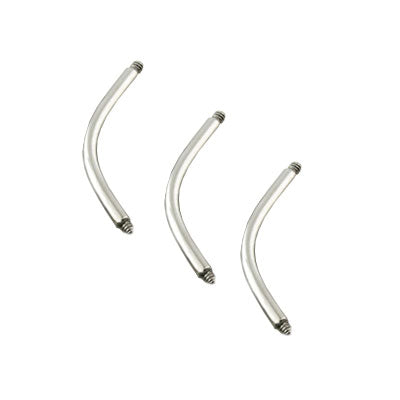 Surgical Steel 14 Gauge Replacement Shaft Curved Barbell
