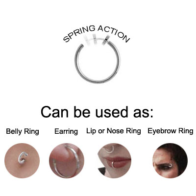 Non-Piercing Spring Hoops with Acrylic Checker Beads - Pair - photo 2