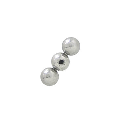 Surgical Steel 14 Gauge Purple 3 Jeweled Threaded Replacement Bead - photo 2