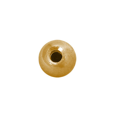14K Gold Plated 14 Gauge Threaded Replacement Bead - 4mm 5mm 6mm - photo 2