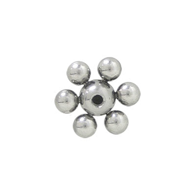 Surgical Steel Red Jeweled Flower Shape Replacement Bead - 6mm 10mm - photo 2
