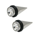 Surgical Steel 00 Gauge Spike Ear Stretcher Tapers - Pair