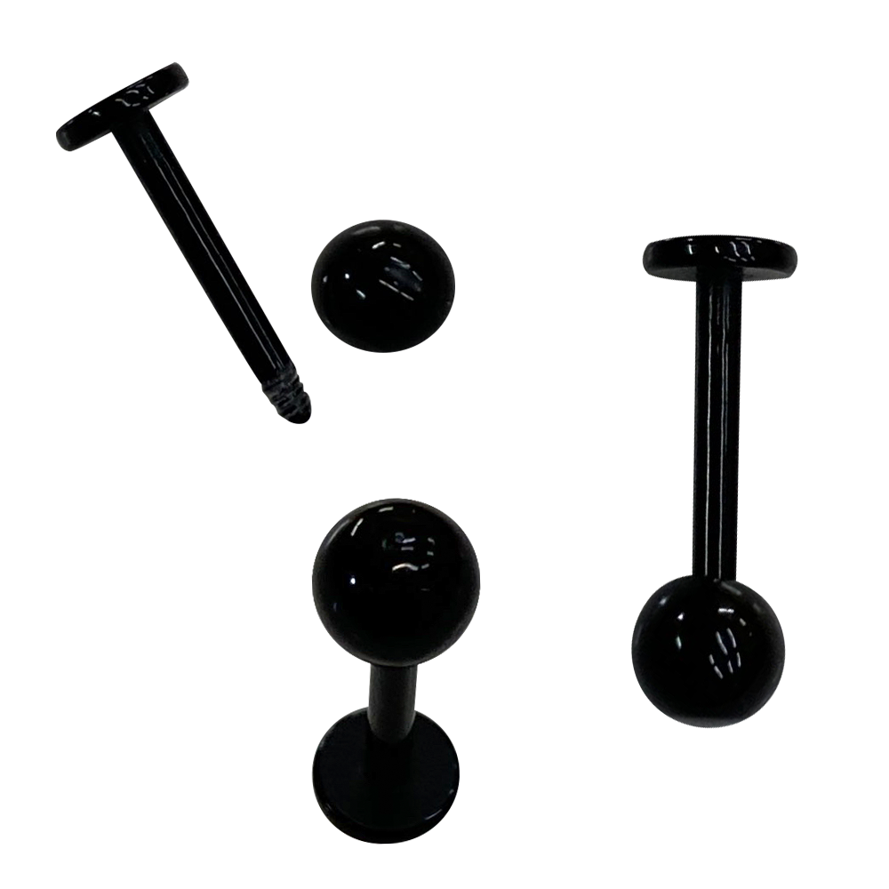 Acrylic 14 Gauge Hypoallergenic Labret Stud 10mm