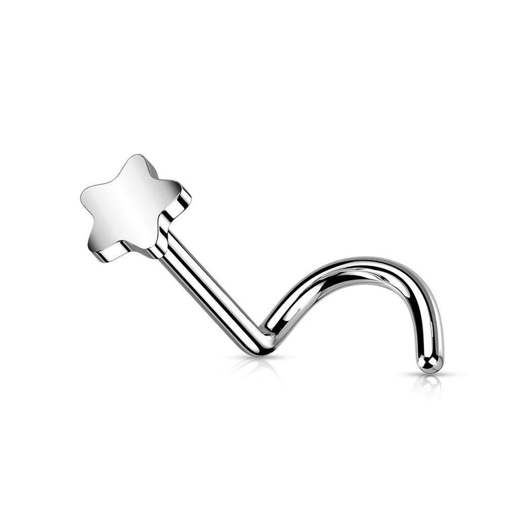 Titanium Threadless Push In Star Nose Screw