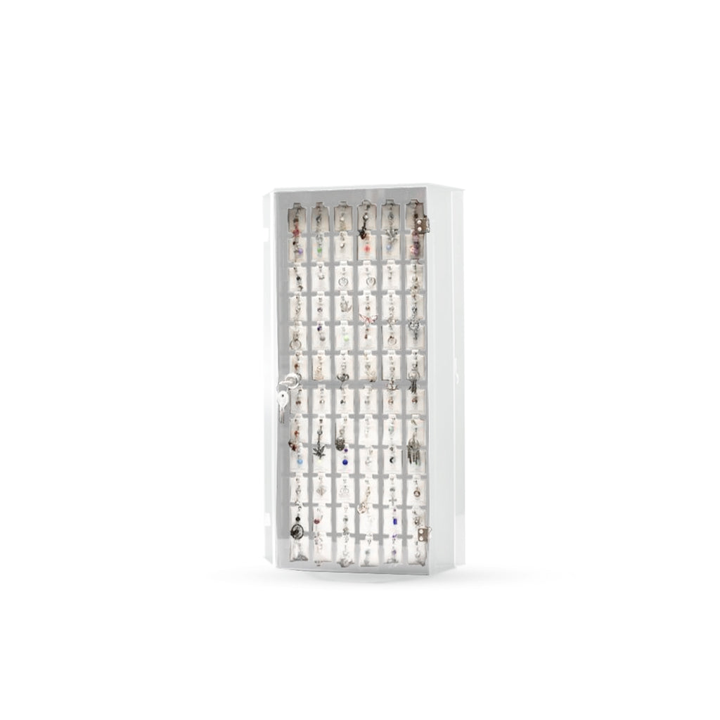 Surgical Steel 14 Gauge Belly Rings Rotating Display Case - 216 Pack