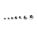 Surgical Steel Mudflap Girl Double Flared Ear Plugs