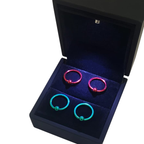 Surgical Steel Black Captive Bead Nipple Ring Hoop