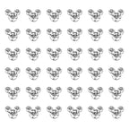 .925 Sterling Silver Mouse Gem Nose Bone Studs