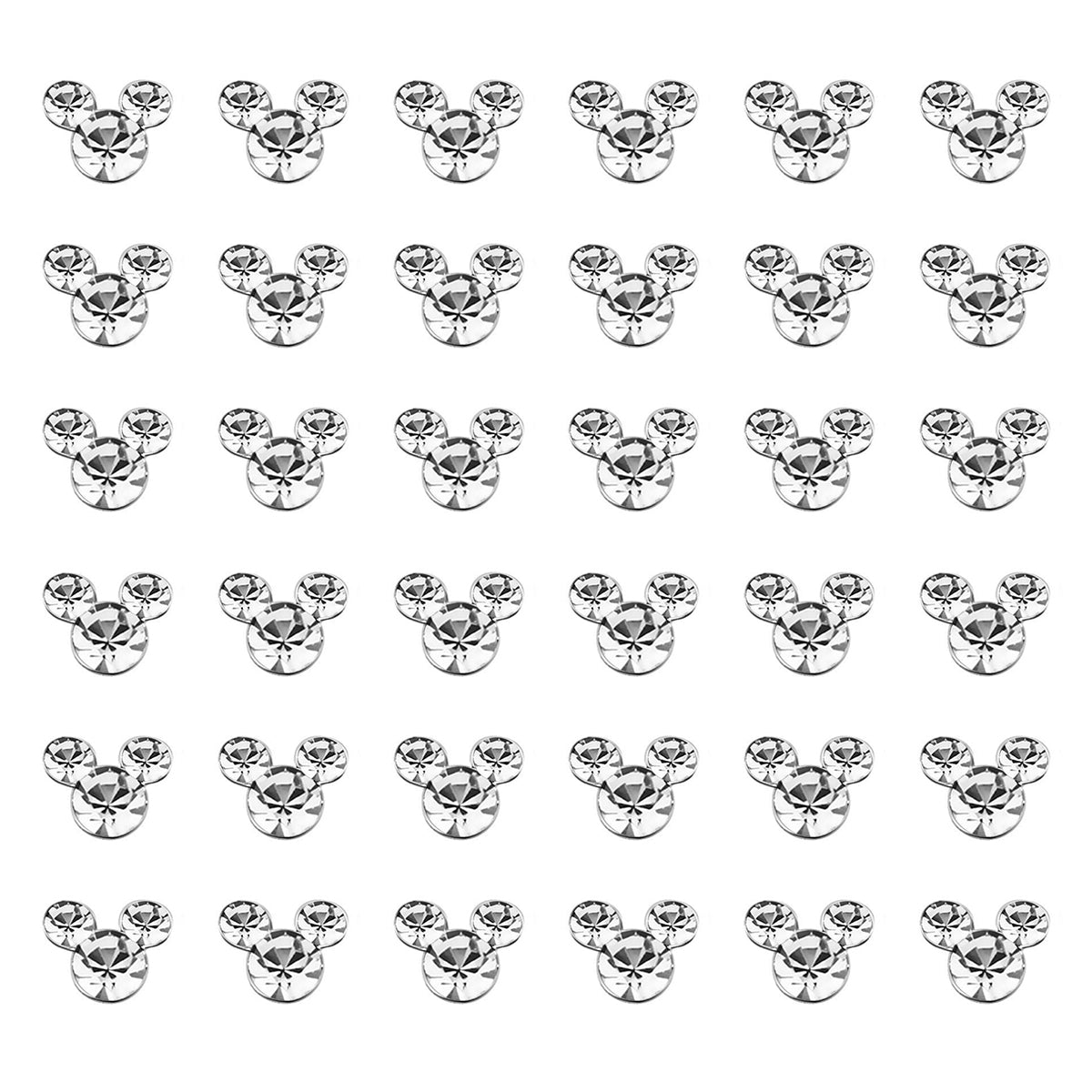 .925 Sterling Silver Mouse Gem Nose Bone Studs