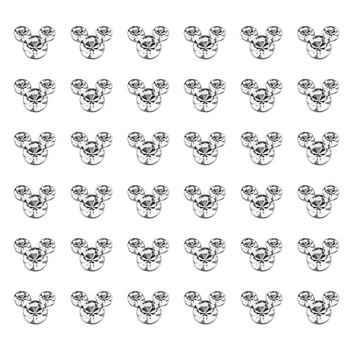 .925 Sterling Silver Mouse Gem Nose Bone Studs