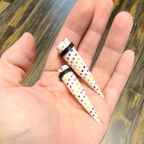 Acrylic Rasta Color Stars Ear Tapers