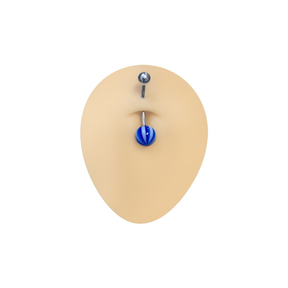 Surgical Steel Plus Size Long Shaft Belly Button Rings - 3 Pack