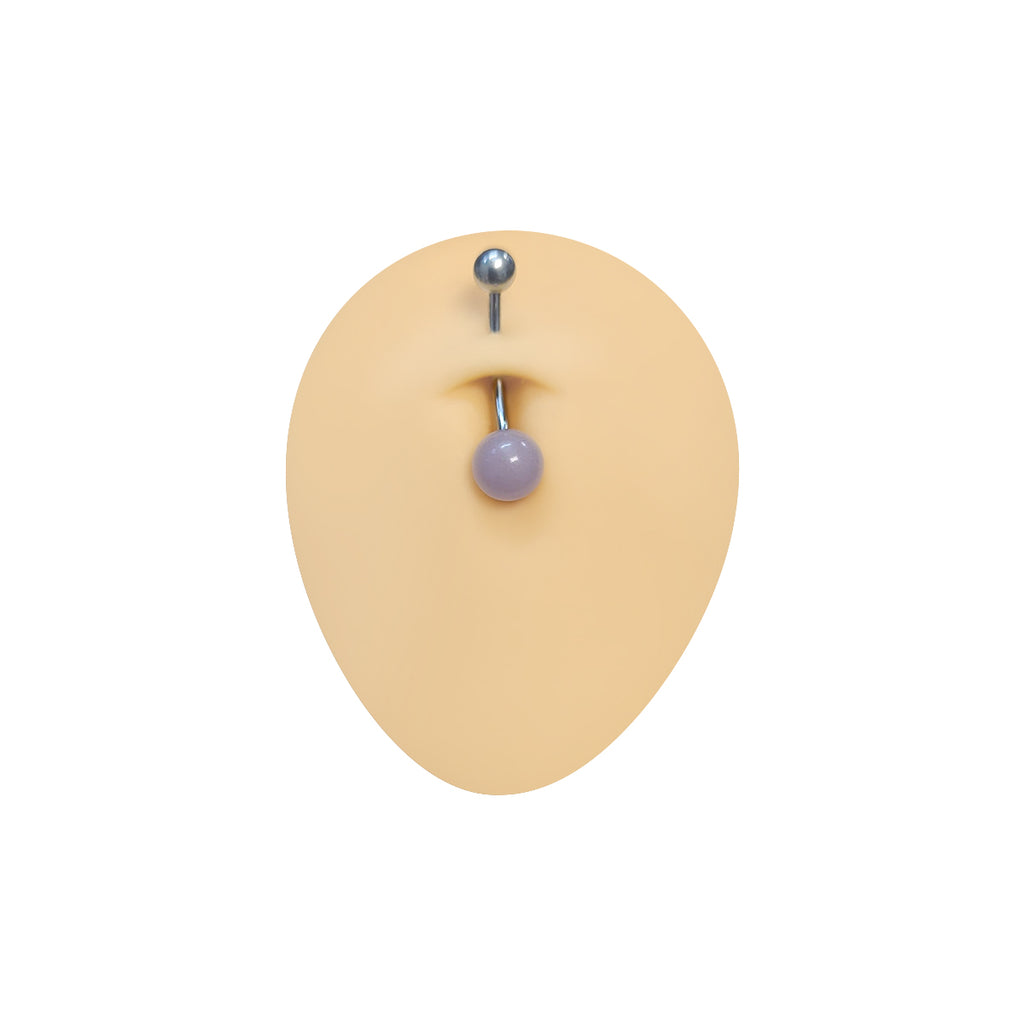 Surgical Steel Plus Size Long Shaft Belly Button Rings - 3 Pack