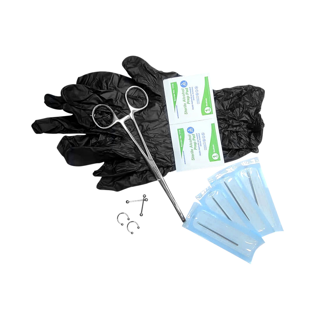 Titanium 14 Gauge Professional Piercing Kit - 14 Pack