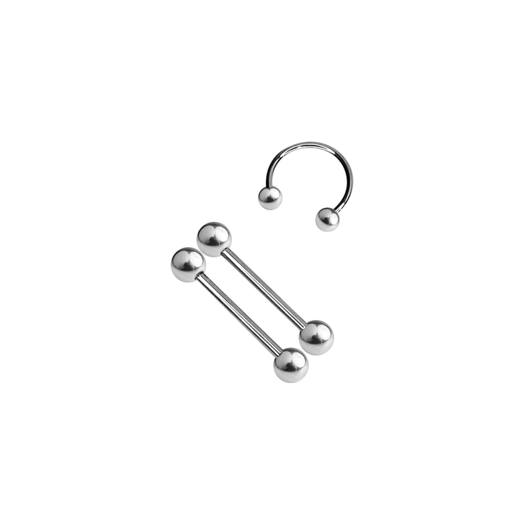 Titanium 14 Gauge Professional Piercing Kit - 14 Pack