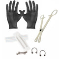 Surgical Steel LionGothic 10 Gauge Piercing Kit - 10 Pack