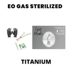 Titanium 14 Gauge Belly Ring Sterilized Piercing Kit