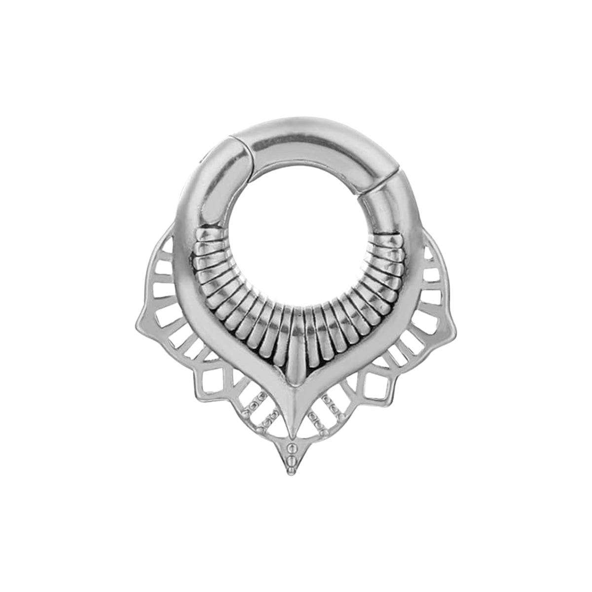 Surgical Steel Ear Weights 2G & 0G with Mandala Teardrop - Pair - photo 6
