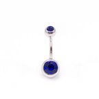 Surgical Steel 14 Gauge Glow in the Dark Belly Rings - 10 Pack