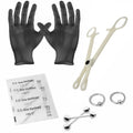 Surgical Steel LionGothic 12 Gauge Piercing Kit - 10 Pack
