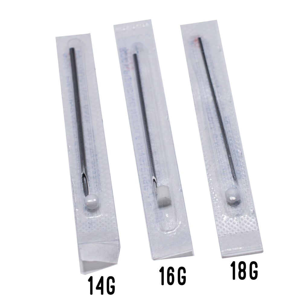 Surgical Steel Septum Piercing Kit Blue CZ Clicker - 10 Pack
