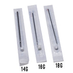 Surgical Steel Septum Piercing Kit Blue CZ Clicker - 10 Pack