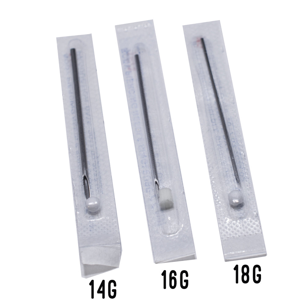 Surgical Steel Septum Piercing Kit Black CZ Clicker - 10 Pack
