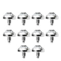 Surgical Steel 14 Gauge 4mm Flat Bottom Dome Set - 10 Pack