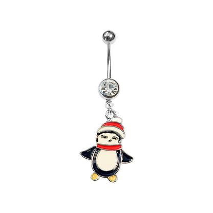 Surgical Steel 14 Gauge Christmas Belly Ring - Choose Your Design - photo 4