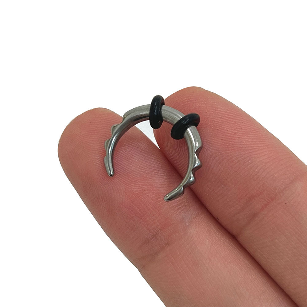 Surgical Steel Ridged Edge Septum Pincher 8 to 14 Gauge 10mm & 12mm - photo 7