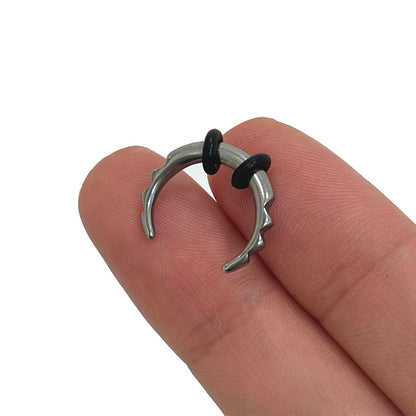 Surgical Steel Ridged Edge Septum Pincher 8 to 14 Gauge 10mm & 12mm - photo 7