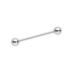 Surgical Steel Tongue Ring Straight Barbell 14 Gauge & Clear - 10 Pack - Kruelty - Photo 5