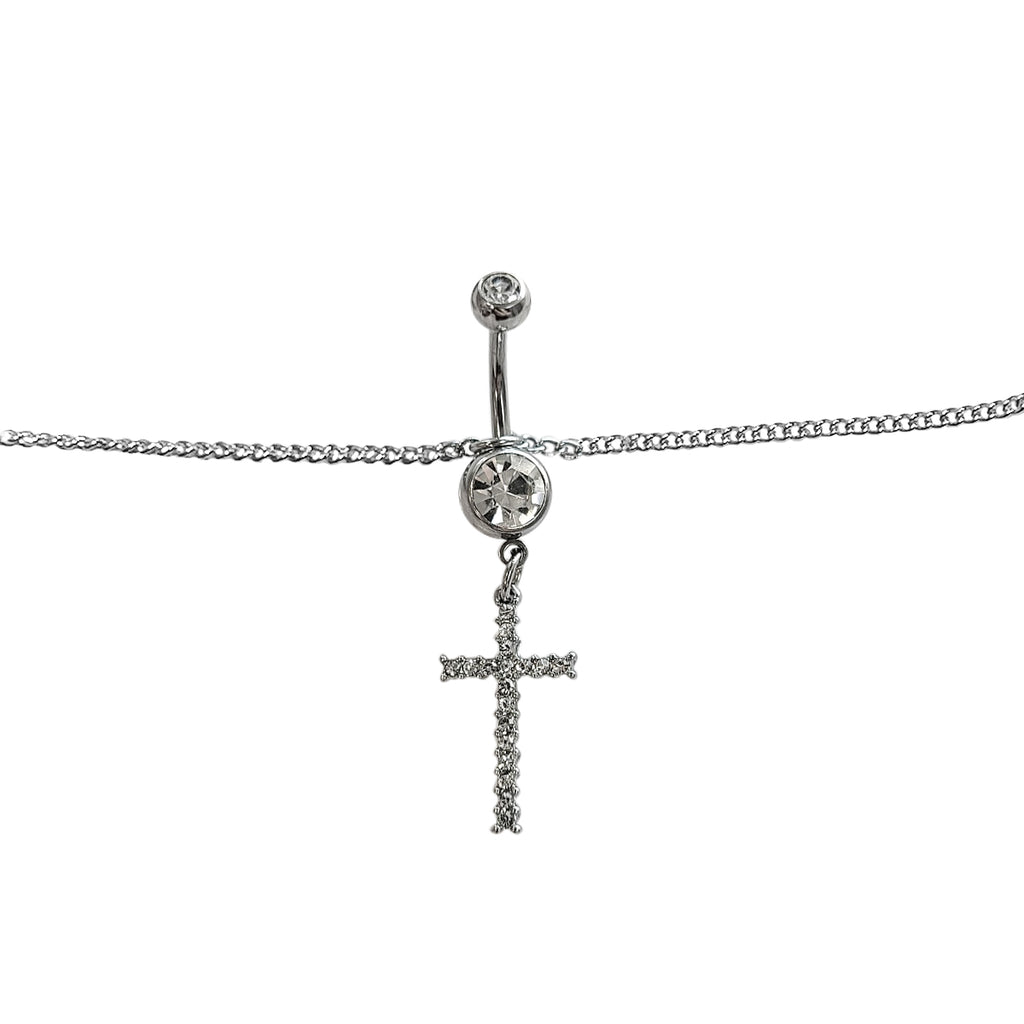 Surgical Steel Dangle Belly Chain Belly Button Ring