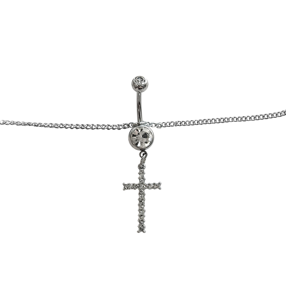 Surgical Steel Dangle Belly Chain Belly Button Ring