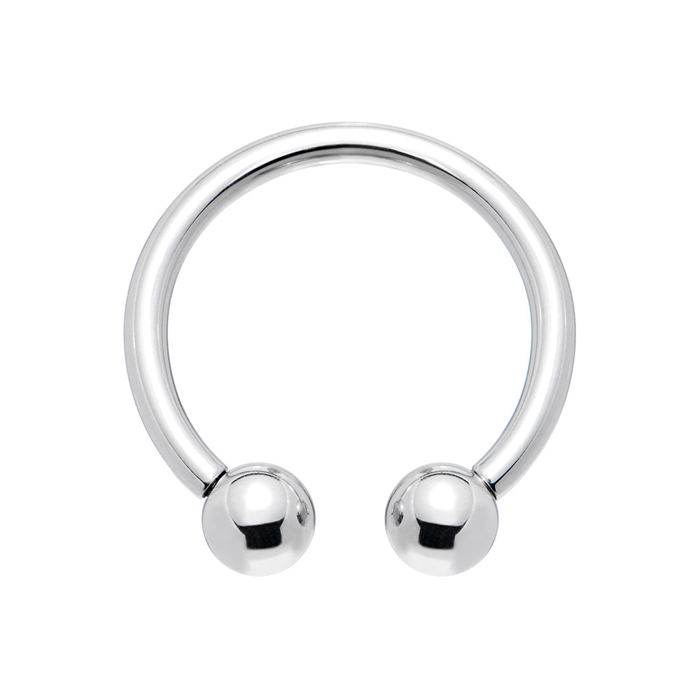Surgical Steel 12 Gauge Horseshoe Circular Barbell