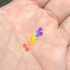 Rubber 18 Gauge Rainbow O Rings - 12 Pack
