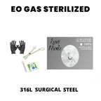Surgical Steel 20 Gauge Nose Screw Sterilized Piercing Kit