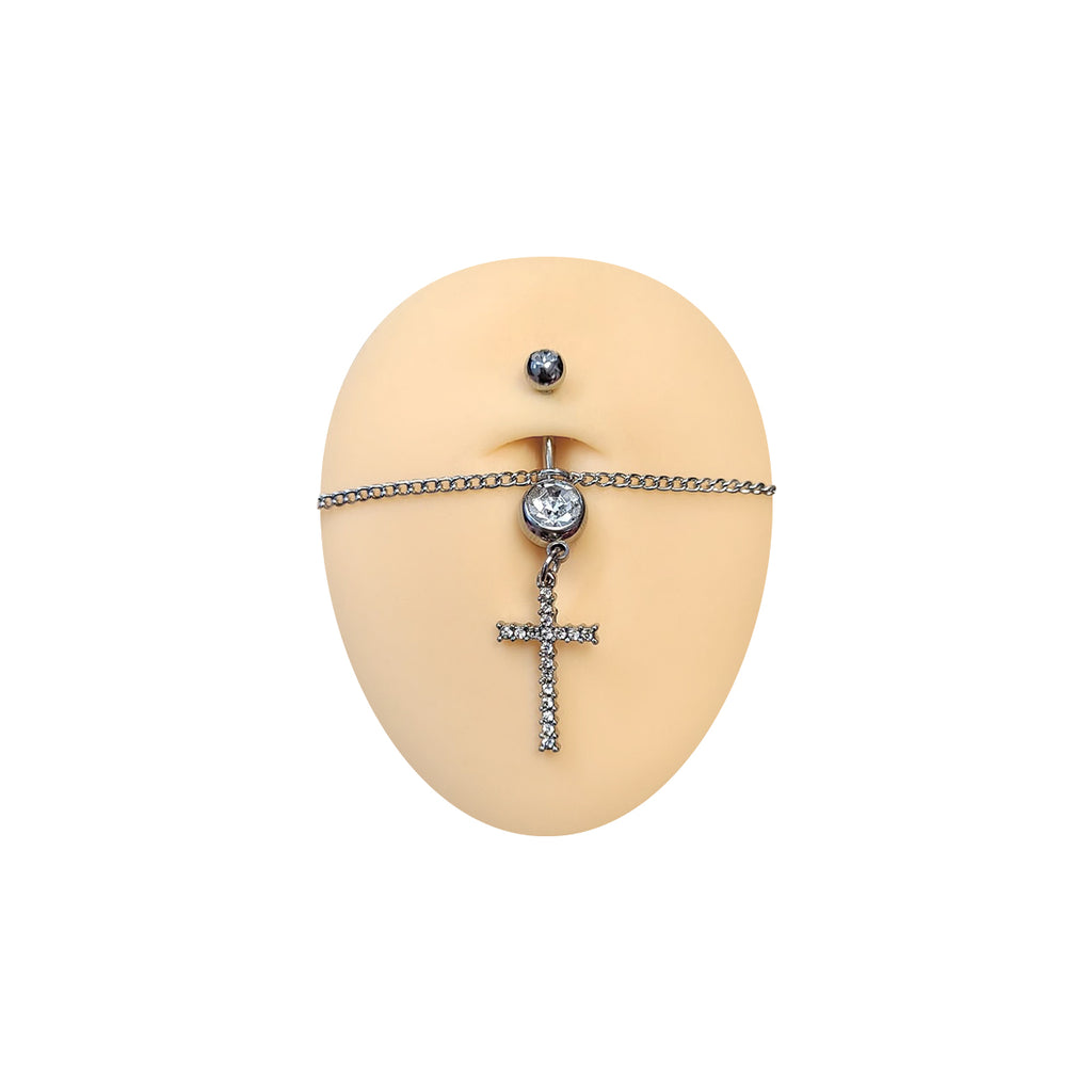 Surgical Steel Dangle Belly Chain Belly Button Ring