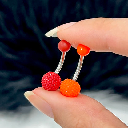 Surgical Steel 14 Gauge Belly Ring with Acrylic Disco Ball - photo 3