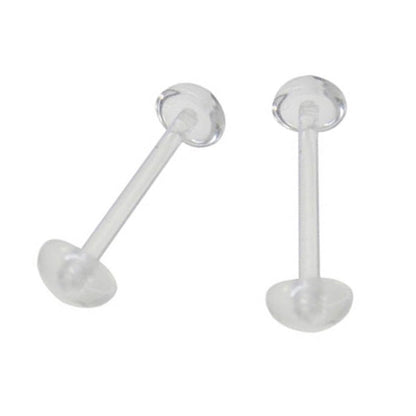 Clear Bioflex Half Ball Tongue Retainer 14 Gauge 16mm - 2 Pack - photo 2