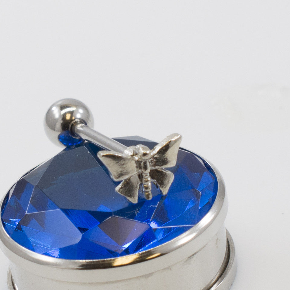 Surgical Steel 14 Gauge Tongue Barbell with Butterfly - photo 2