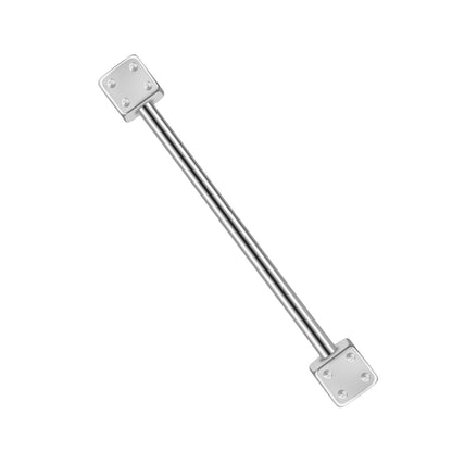 Surgical Steel or Titanium 14 Gauge Industrial Barbell with Dice