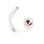 Acrylic Replacement Balls with 14G Curved Barbell - 20 Pack