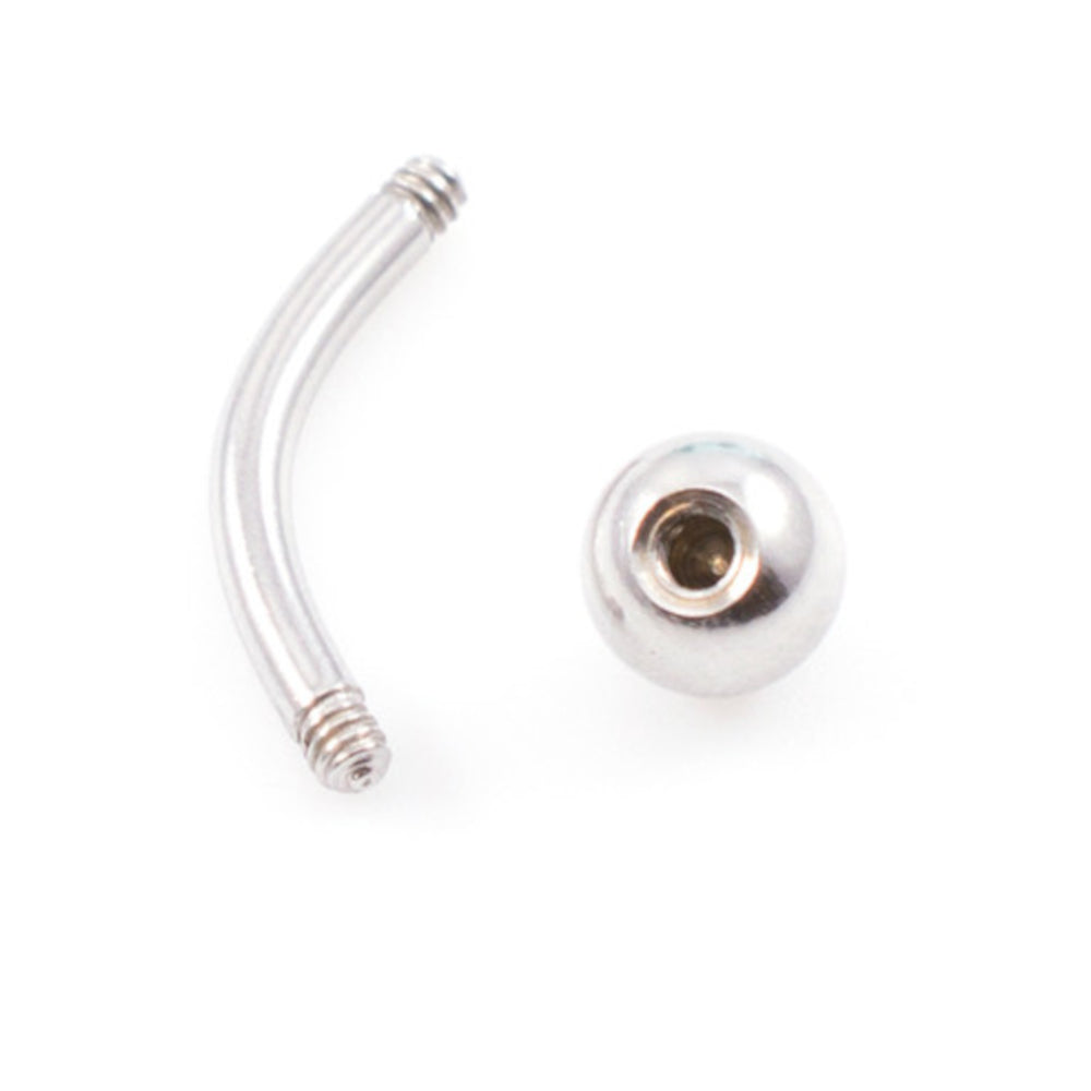 Acrylic Replacement Balls with 14G Curved Barbell - 20 Pack