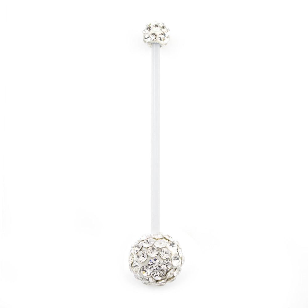 Bioflex 14 Gauge Pregnancy Belly Ring with Ferido Balls - photo 2
