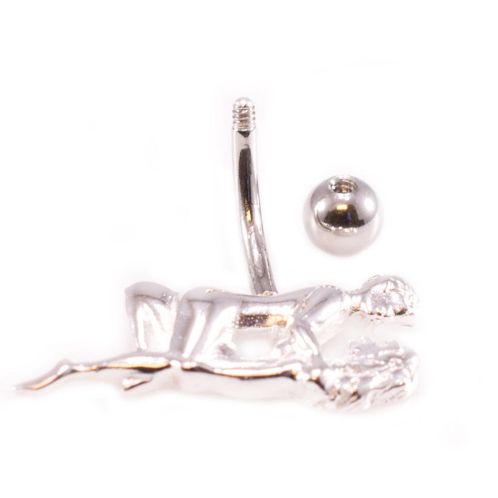 Surgical Steel 14 Gauge Belly Ring with Kama Sutra - photo 2